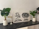 He put between you love and mercy, personalised muslim couple wedding, anniversary, reception walima, birthday gift, muslim wedding entrance sign,