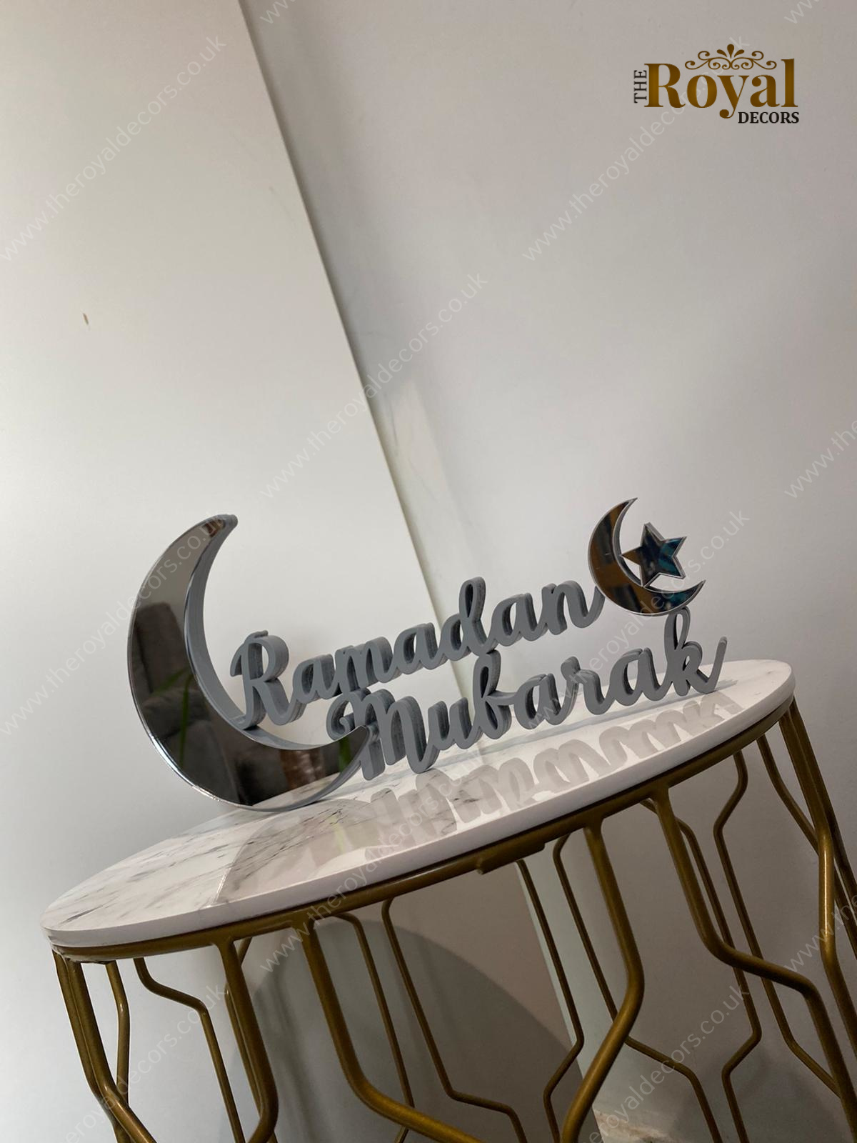 Ramadan Mubarak table decor, ramadan table top art, ramadan decoration, eid decoration, eid mubarak decor, ramadan celebration, ramadan crescent moon decor, ramadan i