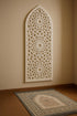 Tall Mihrab Arch, Geometric Arabesque Islamic Wall Art